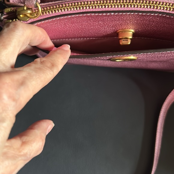 NWIT Pink Coach small crossbody handbag. Original price $288., - Picture 5 of 13
